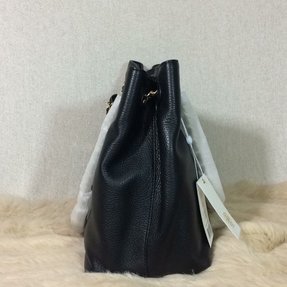 Tory Burch Black Thea Slouchy Chain Tote - Picture 3 of 11
